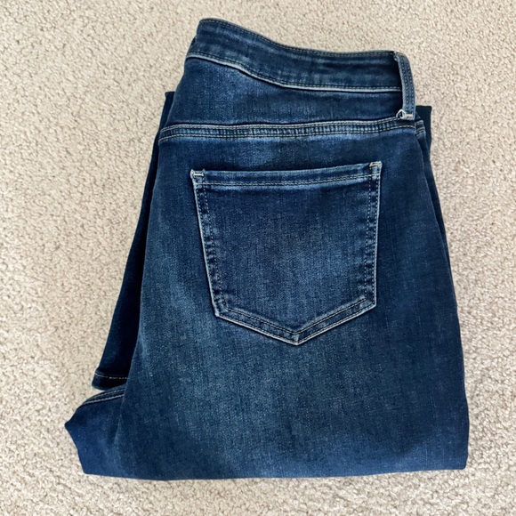 NYDJ Jeans Womens Relaxed Straight‎ Crop Denim Dark Wash Blue Size 8 - Picture 4 of 7